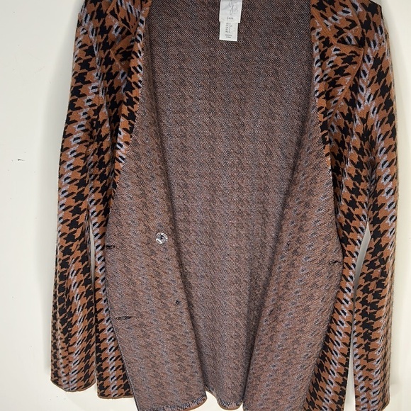 JOIE Houndstooth Cardigan Blazer Size Small - Picture 7 of 13
